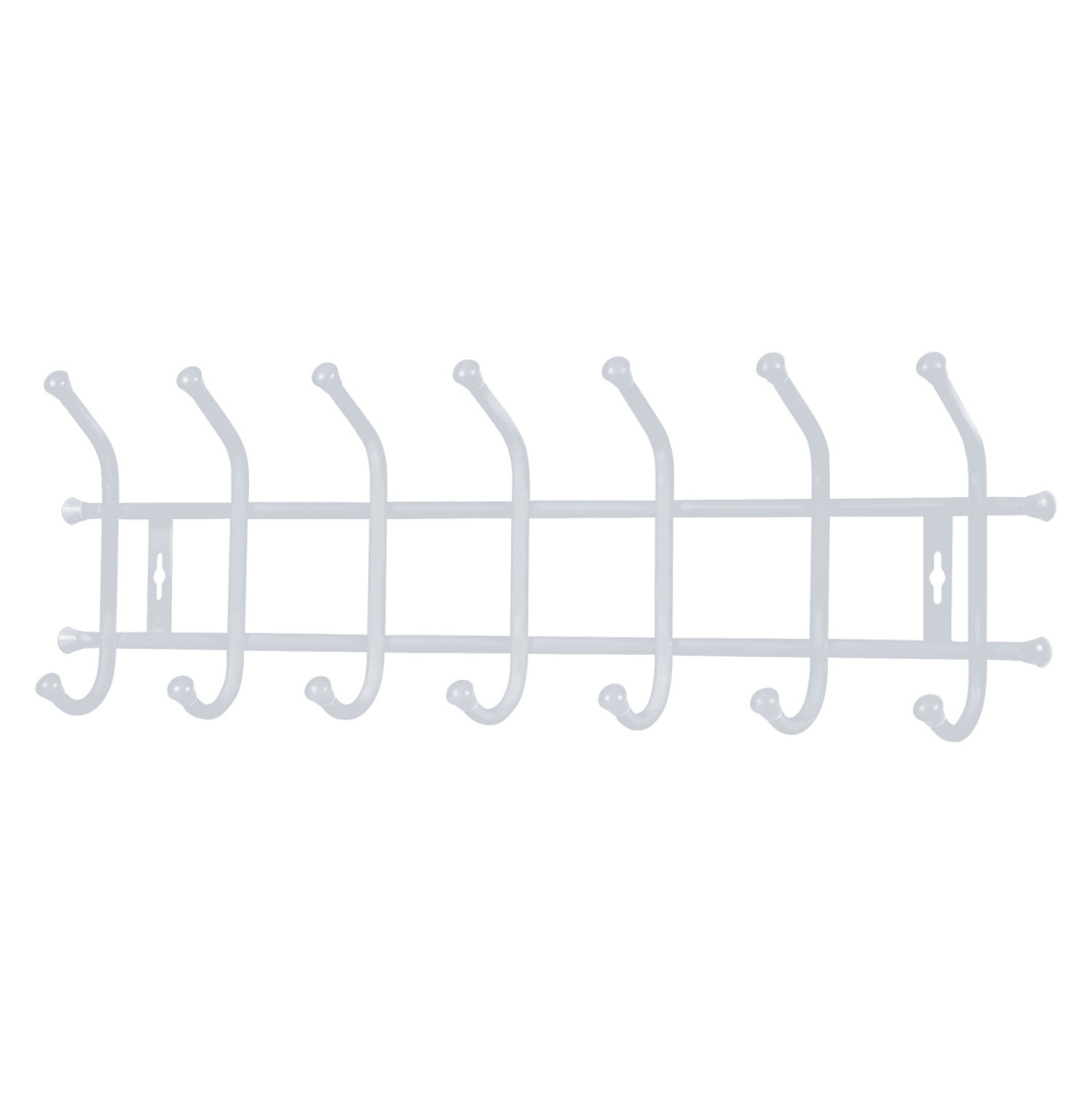Вешалка настенная НИКА 680х215мм (7 кр)сер (уп.5)