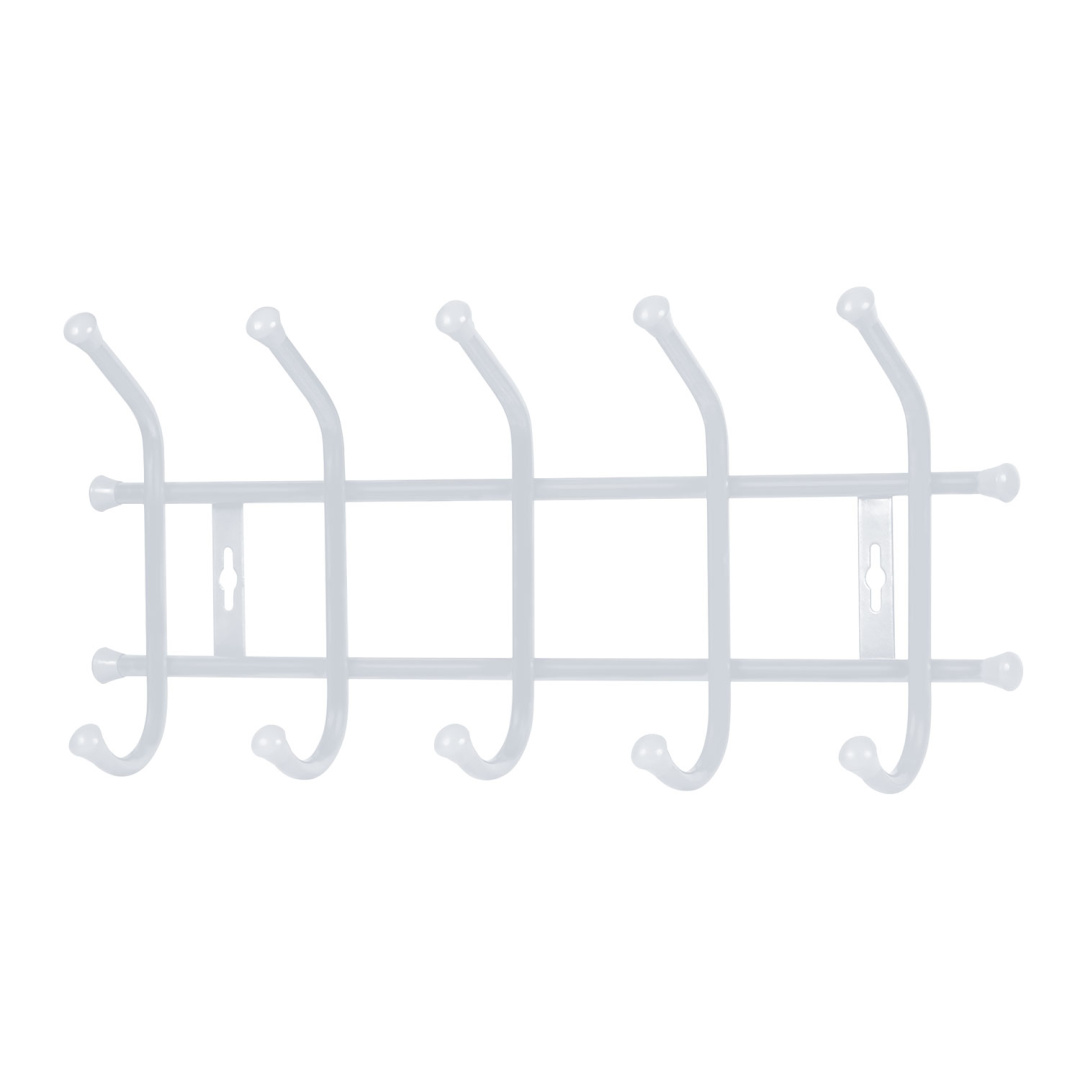 Вешалка настенная НИКА 480х215мм (5 кр)сер (уп.5)