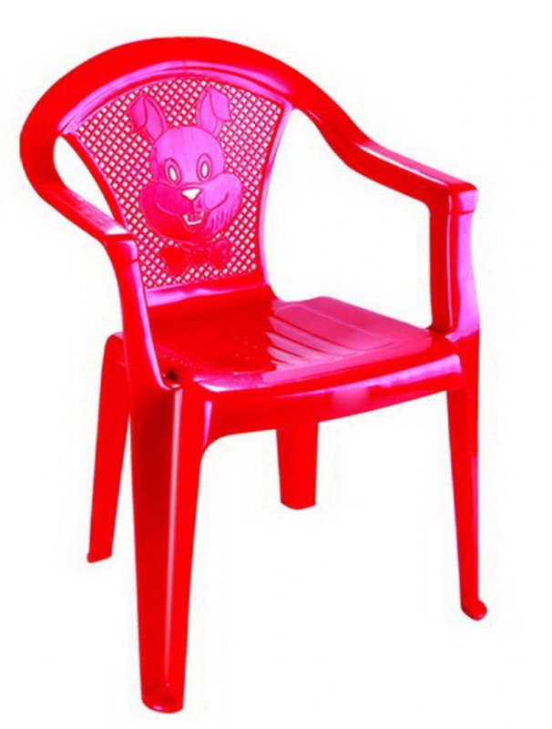 Стульчик детский Малыш" РОСС красн. перл