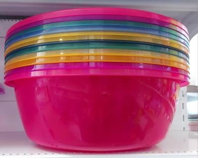 Миска круглая прозрачная 21л. Кастрюля (уп.24)