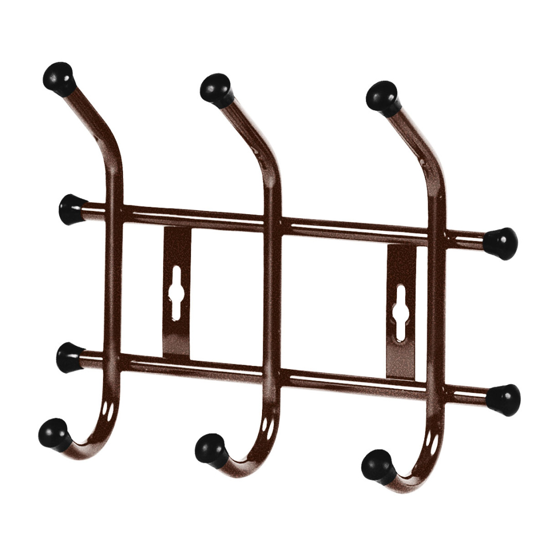 Вешалка настенная НИКА 276х215мм (3 кр)медь (уп.5)