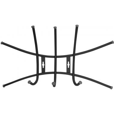 Вешалка настенная Ника-Премиум 1черн (уп.5)