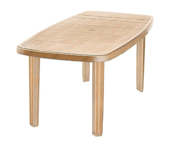 Э267 Стол "Верона" овал 140х80см. беж.