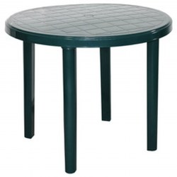 Стол круглый D 900 мм. зелёный "Милих"