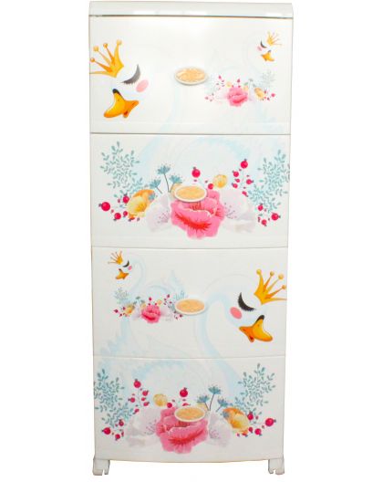 АП50004 Комод детский "Лебедь" белый