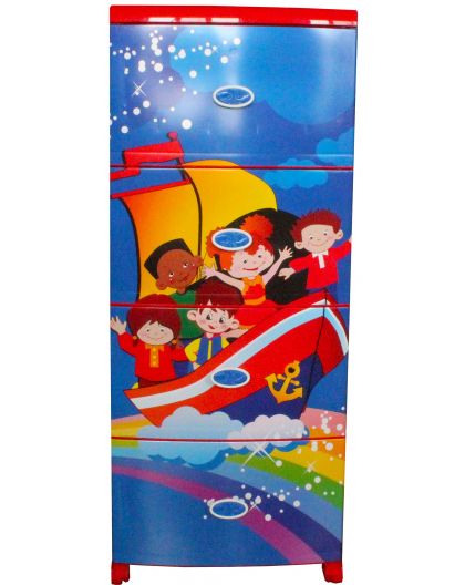 АП50003 Комод детский "Кораблик" красный