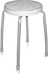 Табурет "Фабрик 2" серый (уп.10)