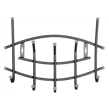 Вешалка настенная Ника-Премиум 3 черн (уп.5)