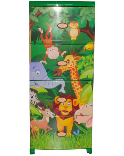АП50001 Комод детский "Джунгли" зеленый