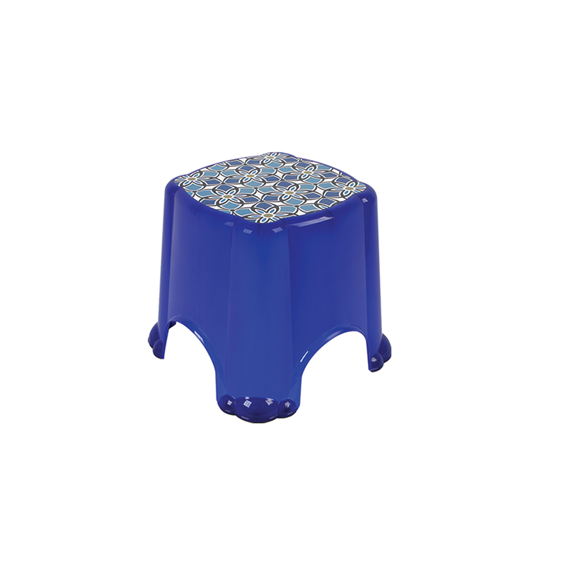 Табурет средний с рисунком черн.(уп.15)