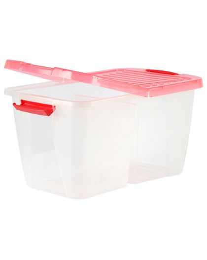 АП05006Контейнер двухсекционный 18л прозр (уп.15)