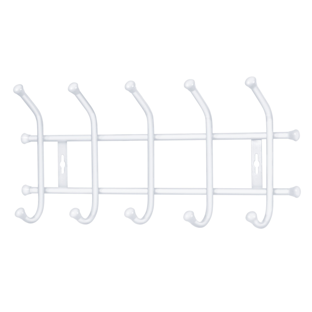 Вешалка настенная НИКА 480х215мм (5 кр)бел (уп.5)
